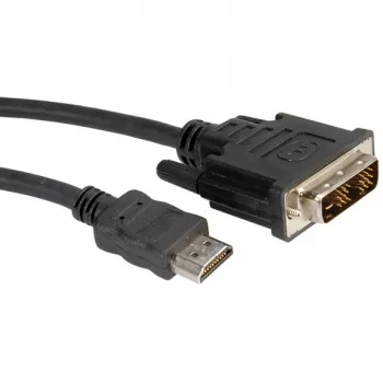 ROLINE kabel DVI (18+1) ST - HDMI ST 5,0m (11.04.5552)