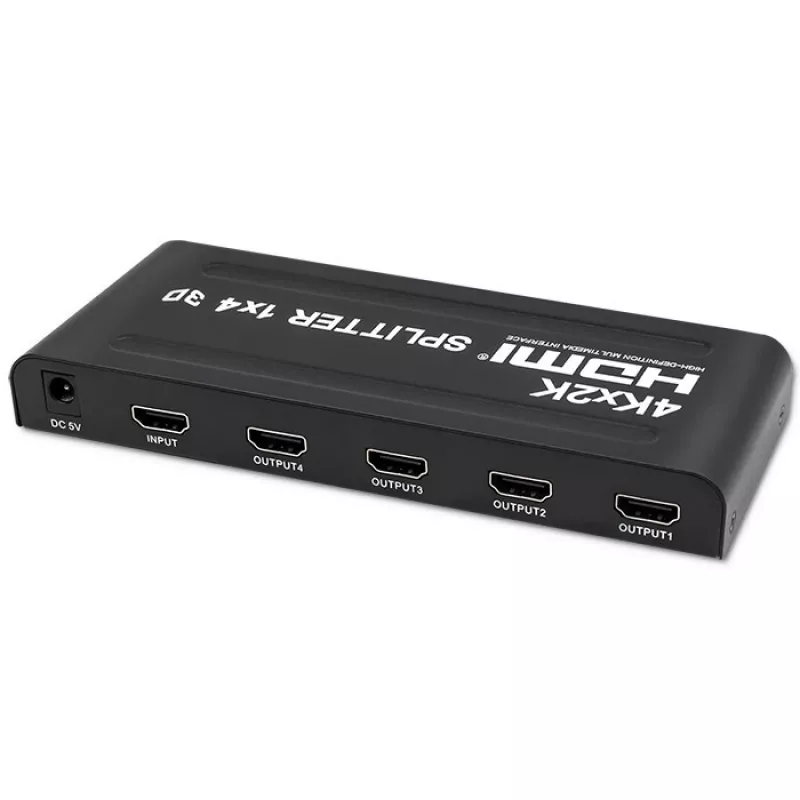 Qoltec 51798 actieve HDMI-splitter 4 x HDMI 4K x 2K | 3.4Gb/s