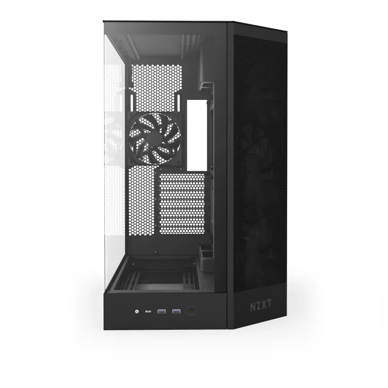 NZXT H9 Air Flow (2025) large dual-chamber mid tower behuizing - zwart