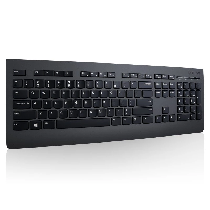 Lenovo 4X30H56874 Toetsenbord Universeel RF Draadloos QWERTY US Engels Zwart