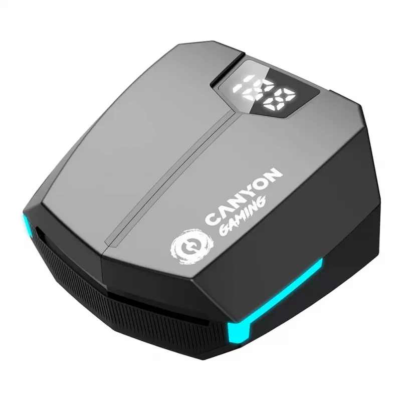 Canyon GTWS-2 Hoofdtelefoon Draadloos Ear-Hook Gaming USB Type-C Bluetooth Oplaaddock Zwart (CND-GTWS2B)