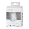 Kabel Gender Changer LogiLink CV0100 DisplayPort naar HDMI wit