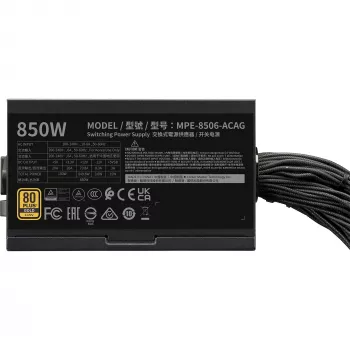 Cooler Master voeding MWE Gold 850 V3 850W 80+Gold non-modulair ATX 3.1 ventilator 120mm garantie 5 jaar