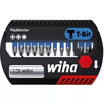 WIHA 41824 - bitset FlipSelector, 13-delig gemengd, 25 mm, T-bit (41824)