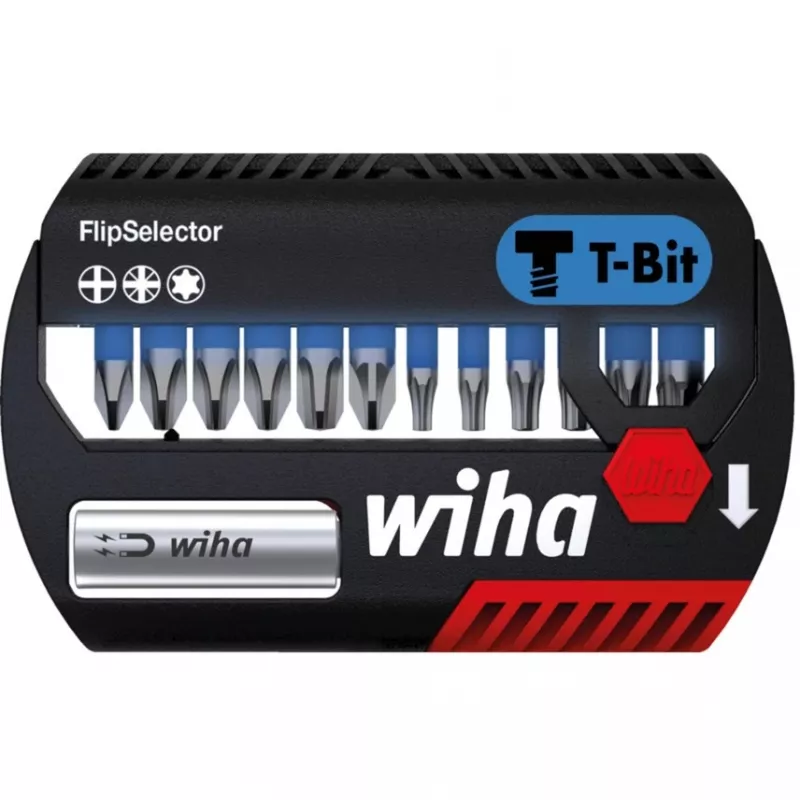 WIHA 41824 - bitset FlipSelector, 13-delig gemengd, 25 mm, T-bit (41824)