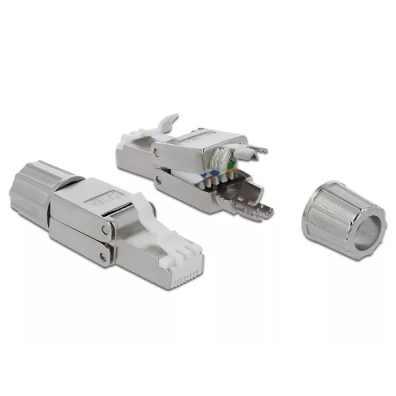 Kabelverbinder DeLOCK 86477 RJ-45 grijs