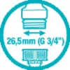 Gardena tuinslang-aansluitstuk kraanconnector grijs 1 stk.