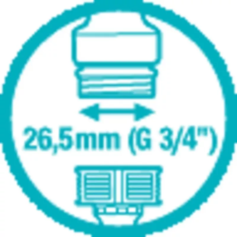 Gardena tuinslang-aansluitstuk kraanconnector grijs 1 stk.