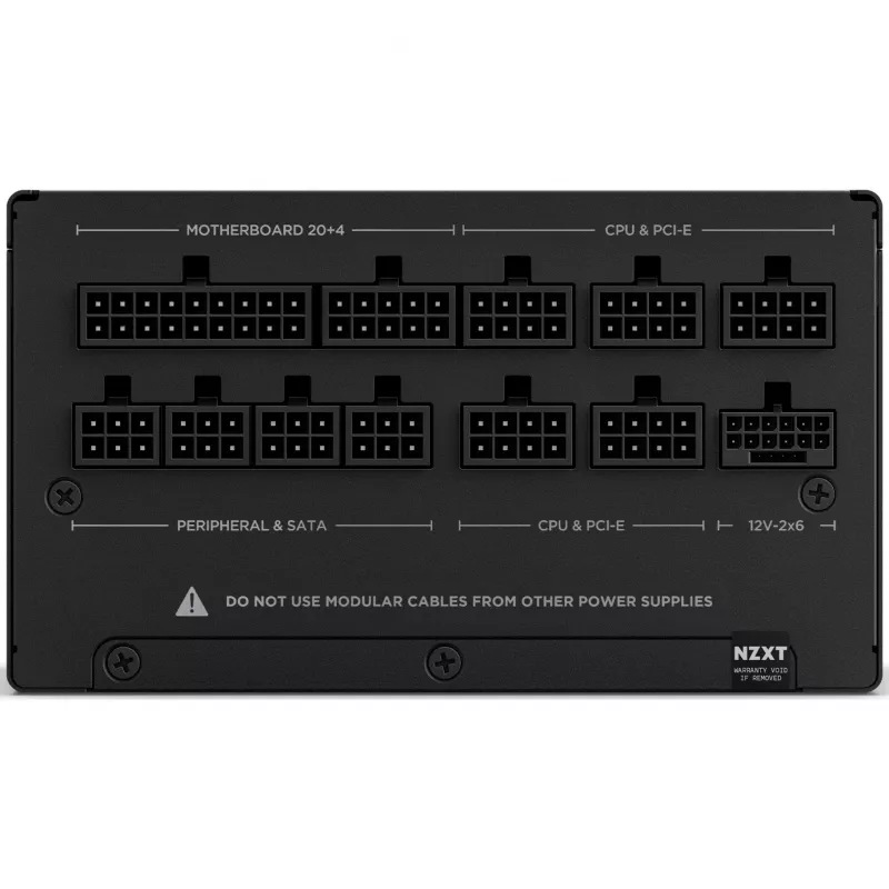 Voeding NZXT C-serie C850 850W, modulair, 80+ Gold, ATX 3.1