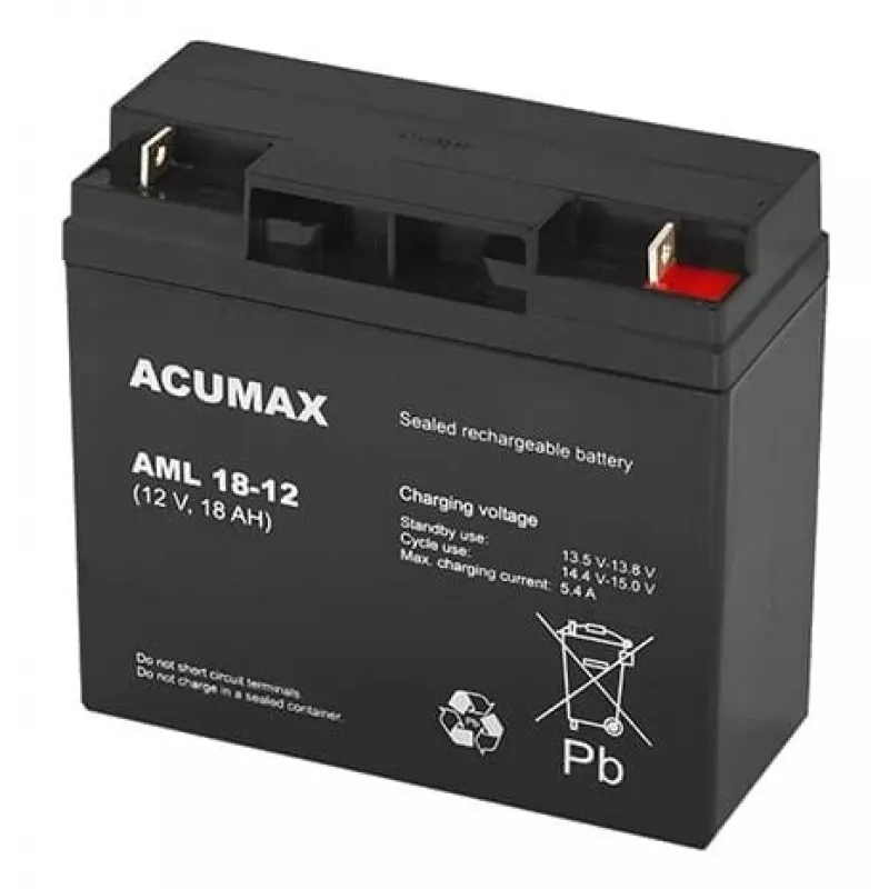Batterij Electronic AM 18-12 VRLA AGM 12 V 18 Ah