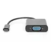 DIGITUS DA-70853 USB-C-naar-VGA-adapter, Full HD 1080p, zwart