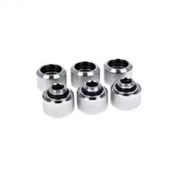 Alphacool Eiszapfen 16mm HardTube schroeffitting G1/4 - chroom sixpack (17378)