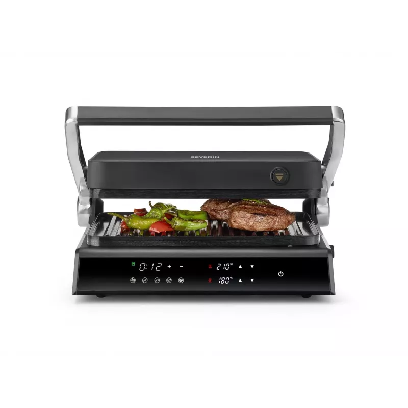 Contactgrill Severin KG 2399 zwart roestvrijstaal 1800 W