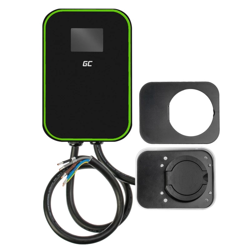 GREEN CELL WALLBOX EV POWERBOX 22KW MET STOPCONTACT & RFID
