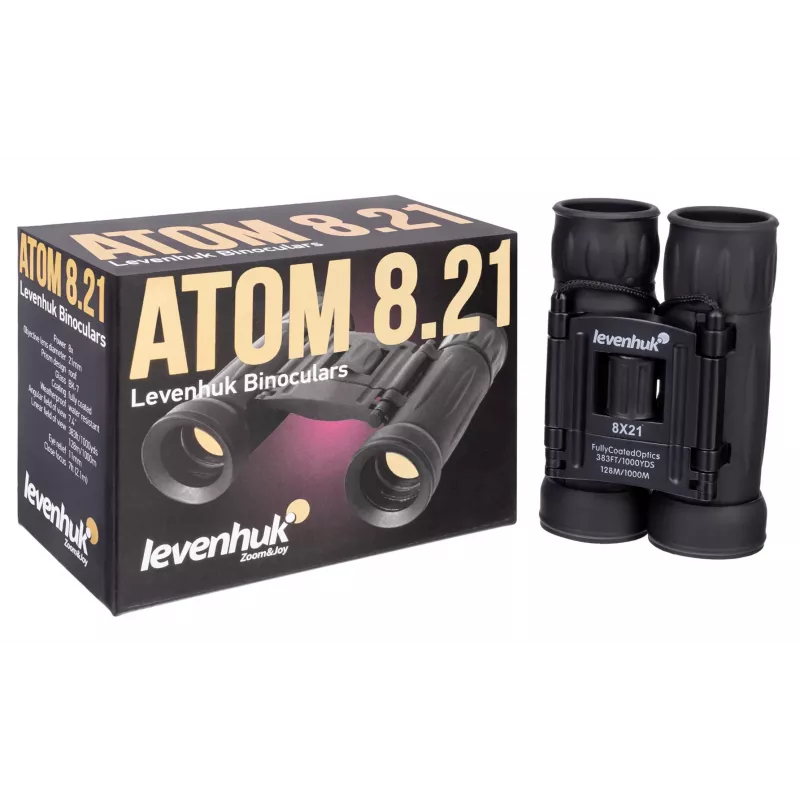 Verrekijker Levenhuk Atom 8x21 dakkprisma zwart vergroting 8x