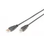 Digitus ASSMANN - USB-kabel - USB Type A, 4-polig (M) - USB Type B, 4-polig (M) - 1 m (USB / Hi-Speed USB) - zwart (AK-300105-010-S)