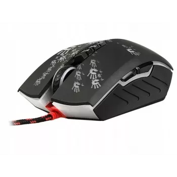 Gaming-muis A4Tech BLOODY A60 — optisch, dubbelhandig, 6200 DPI, USB Type-A, 8 toetsen, zwart