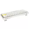 Ducky One 2 Pro Mini White Edition gaming-toetsenbord, RGB LED - Gateron geel (US) (DKON2061ST-GUSPDWWTY2)