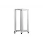 LANBERG 19 inch open rack 27U 600x800 mm grijs, 27U open-frame serverrack
