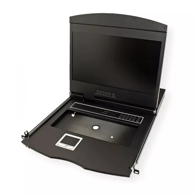 VALUE 26.99.0190 19-inch KVM-console, 8-poorts, USB, Britse indeling