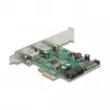 DeLOCK PCI Express x1-kaart naar 2 x USB 3.2 Gen 1 Type-A + 1 x interne 19-pins header