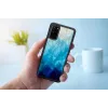 Hoes iKins voor Samsung Galaxy S20 — blue lake zwarte finish