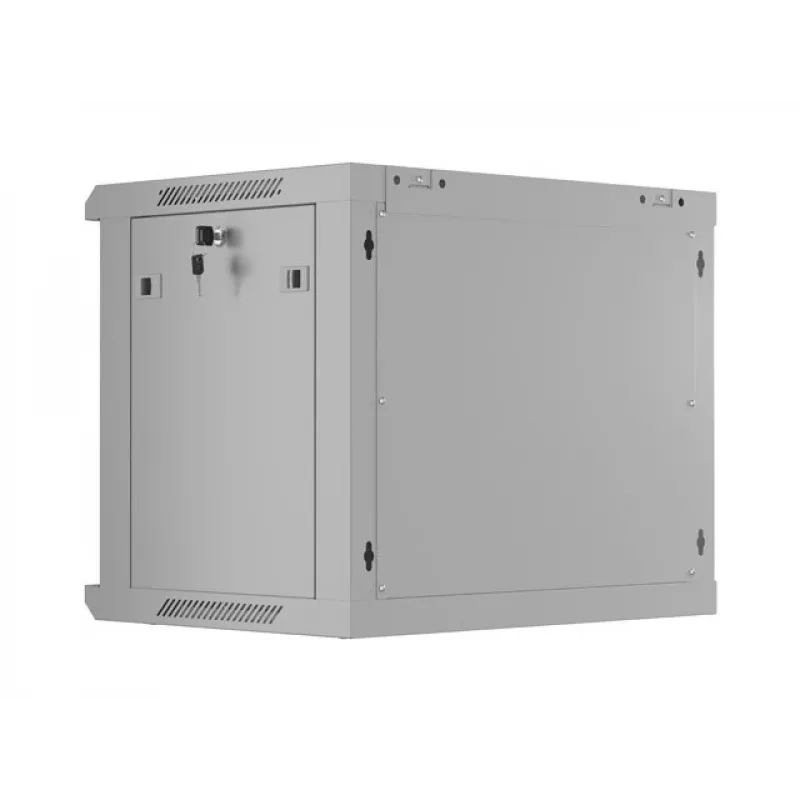 19 9U 600X 450 grijze wandmontage-rackkast geperforeerd
