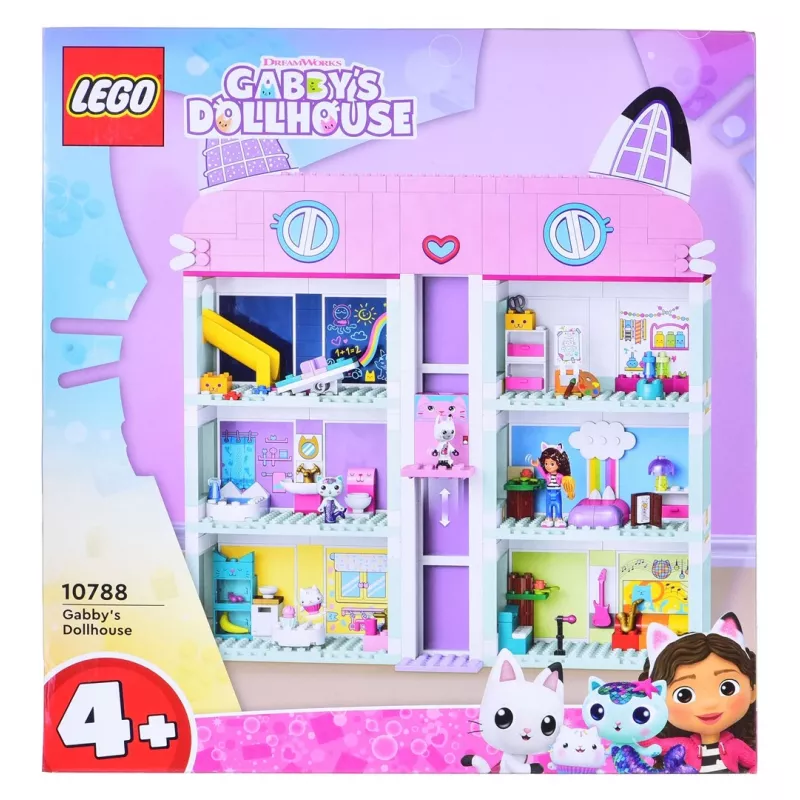 Constructiespeelgoed LEGO Gabby's Dollhouse set 10788 — 498 onderdelen, 3 minifiguren, voor kinderen vanaf 4 jaar