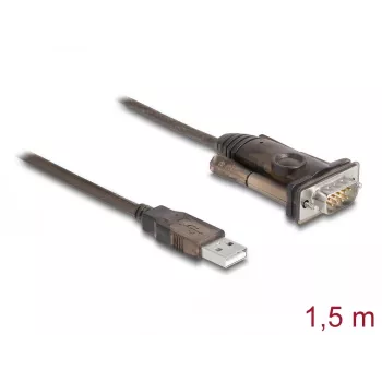 Adapter USB 2.0 Type-A naar serieel RS-232 D-Sub 9-polig stekker DeLOCK 62646