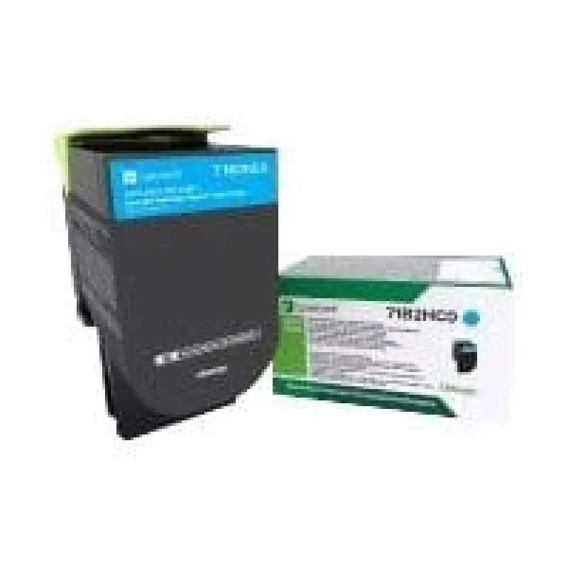 Lexmark 71B2HC0 Tonercartridge 1 stuk Origineel Cyaan