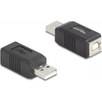 DeLOCK 67202 kabeladapter USB Type-A USB Type-B zwart