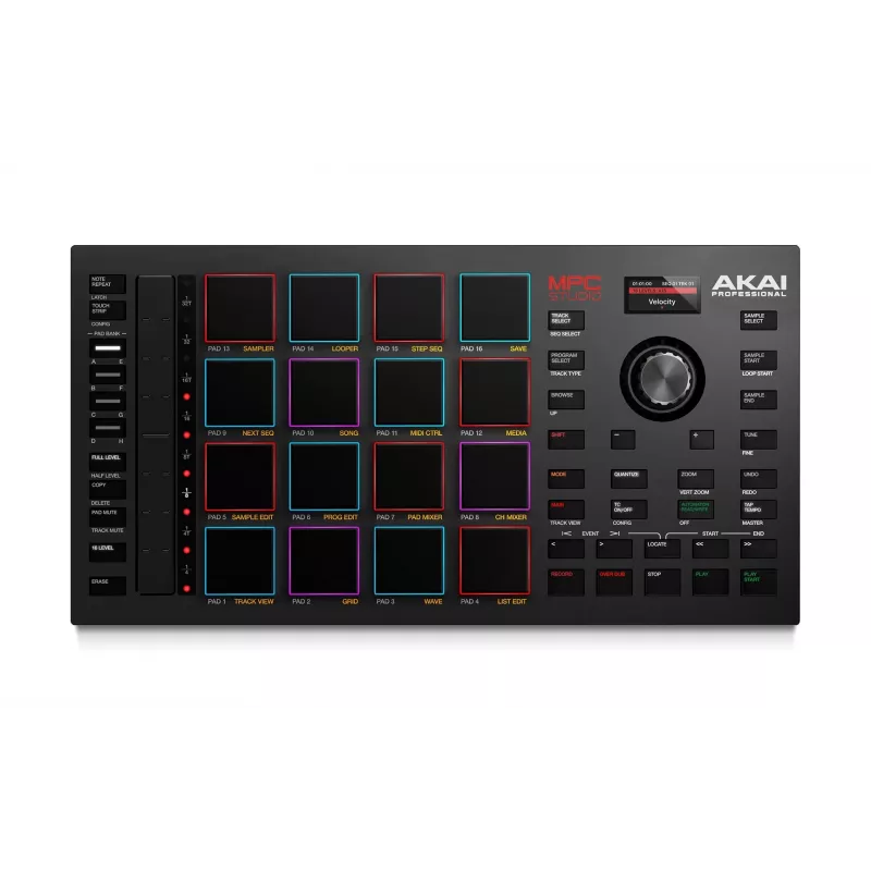 Akai MPC Studio II muziekproductiecontroller, sampler, MIDI, USB, zwart