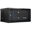 EXTRALINK LITE 4U 530X400 wandmontage-rackkast zwart met legbord