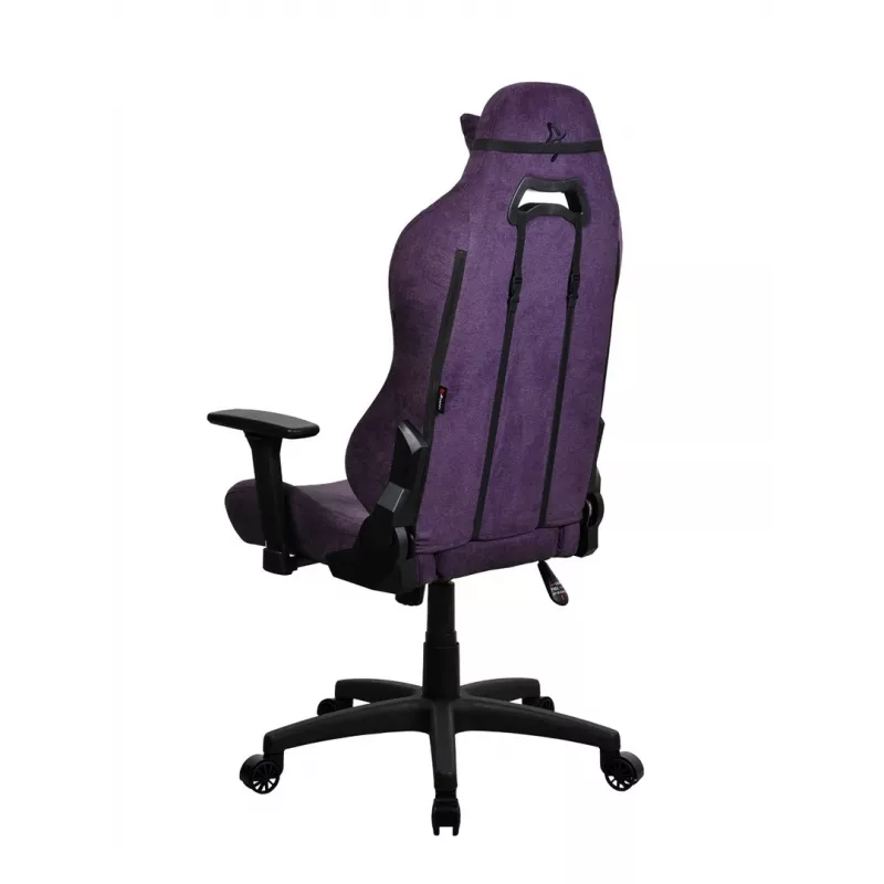 Gamingstoel Arozzi Torretta SoftFabric paars – ergonomisch ontwerp, verstelbare armleuningen, kantelbare rugleuning