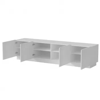TV-kast cama meble LIVERTI 2000x420x480 mm, wit, spaanplaat bovenblad