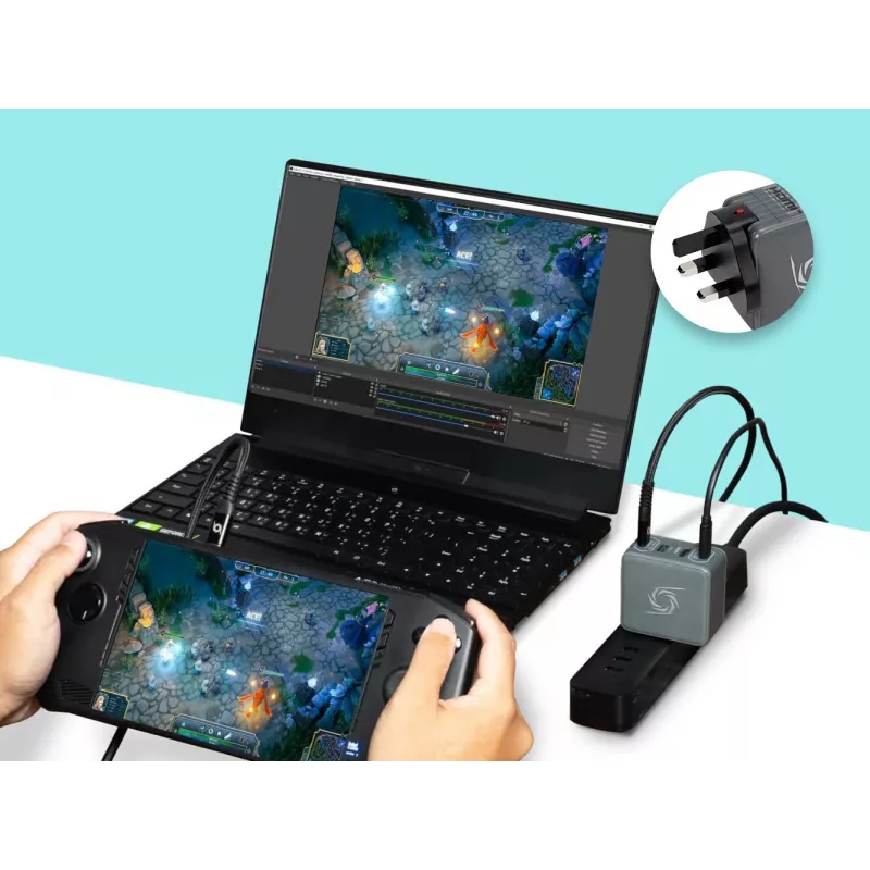 AVerMedia GC313Pro universeel zwart AC snelladen binnen