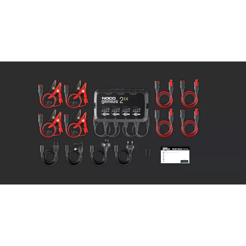 GENIUS2X4 8A 4-bank lader