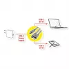 ROLINE - USB-kabel - 24-pins USB-C (M) naar 24-pins USB-C (M) - USB 2.0 - 1,85 m - USB-voeding (100 W) - zwart (11.02.8308)