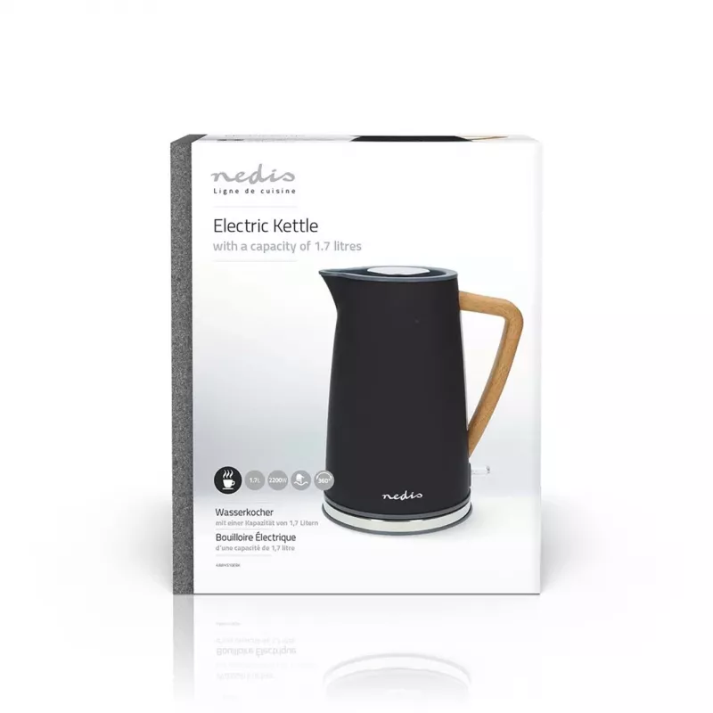Waterkoker Nedis KAWK510EBK 1,7 L 2200 W zwart