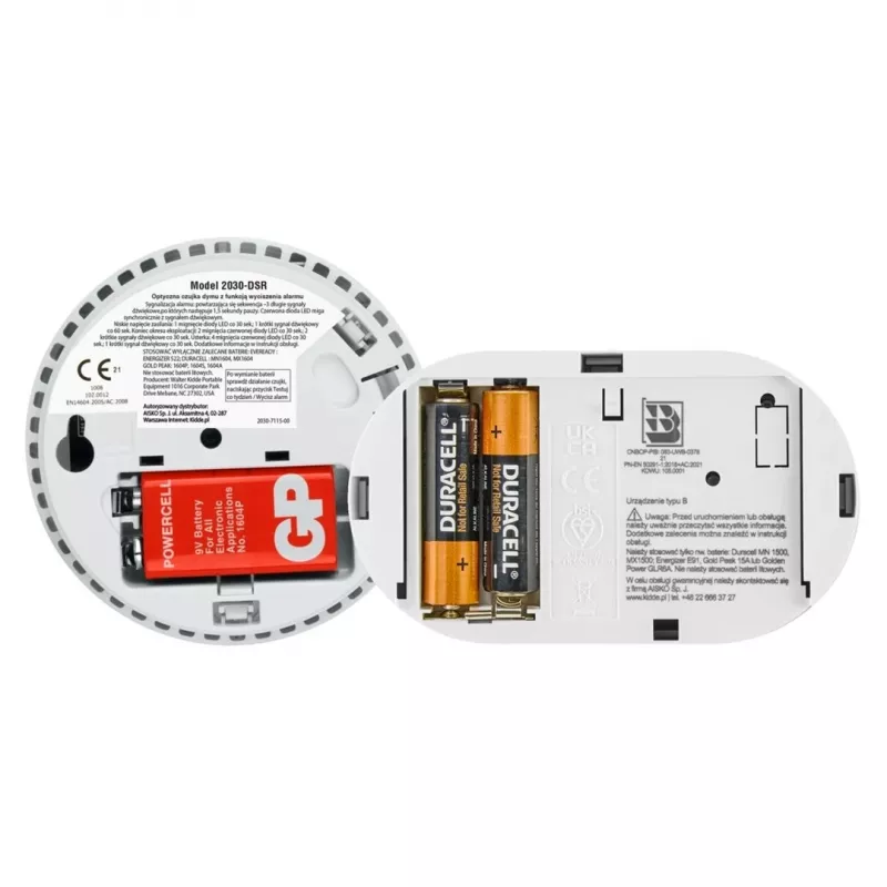 Koolmonoxidemelder K5CO + rookmelder 2030-DSR3 KIDDE