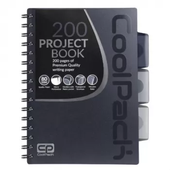Spiraalnotitieboek A5 Coolpack grijs