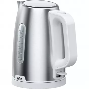 Braun WK 1500 elektrische waterkoker 1,7 L 2200 W RVS, wit