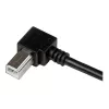 StarTech.com USBAB2MR USB 2.0 A naar haakse B-kabel, male/male, 2 m, zwart