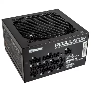 Kolink Regulator 80 PLUS Gold PSU, ATX 3.0, PCIe 5.0, modulair - 1000 watt