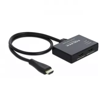 DELOCK HDMI-splitter 1 x HDMI in > 2 x HDMI out 4K 60 Hz