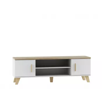 Cama tv-standaard LOTTA 160 2D2K wit/sonoma