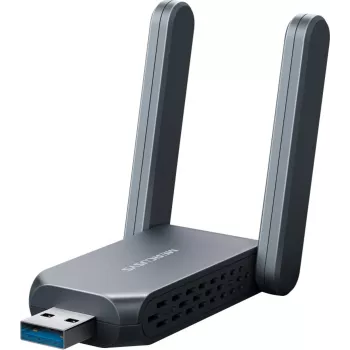Draadloze USB-adapter MERCUSYS MA37BEH — High-Gain Wi-Fi 7 (BE6500) USB-C/USB-A-compatibiliteit