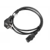 Netkabel LANBERG CA-C13C-11CC-0018-BK — 1,8 m, C13-koppeling naar CEE7/7, haaks C13