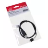 USB-kabel Akasa 0,4 m USB A zwart