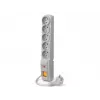 ACAR F5 overspanningsbeveiliging stekkerdoos 5 stopcontacten 3m grijs